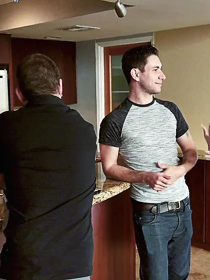 Beautiful long-haired foxy enjoys