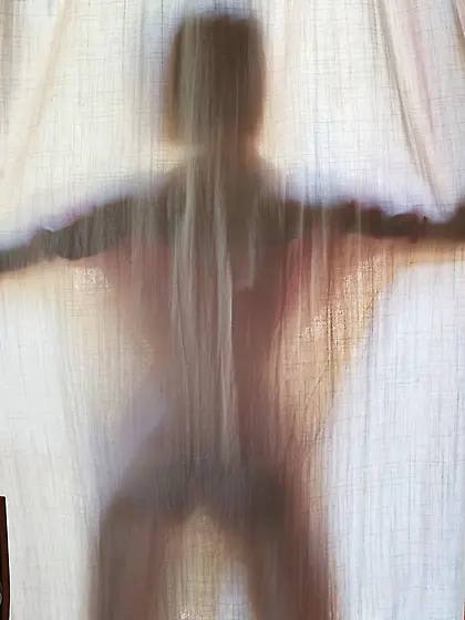 Chanel Fenn shows off her sexy ass while getting naked outdoors