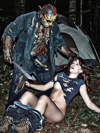 Jason Voorhees Interrupts a Woman's Midnight Piss