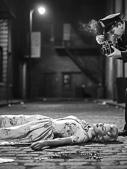 Film Noir Crime Scene