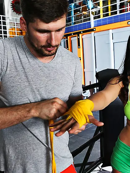 Busty brunette enjoys anal drilling after...