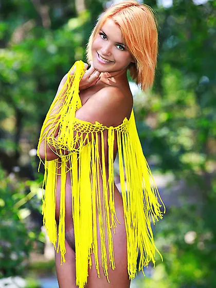 Violla A is a true forest nymph,  getting naked in the woods and