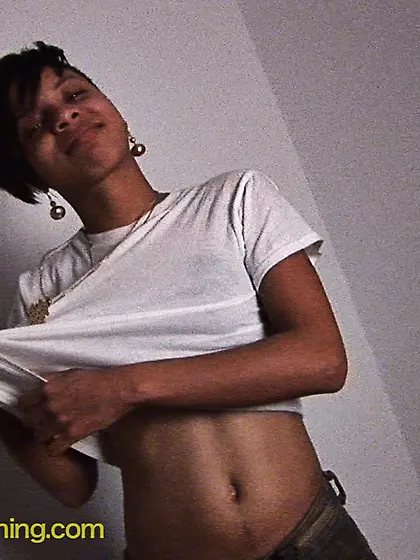 Ebony Pee whore strips and loves the golden rain humiliation