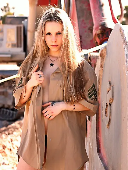 Tantalizing blonde petite teen