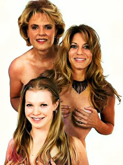 Granny,  mom,  daughter nudists
