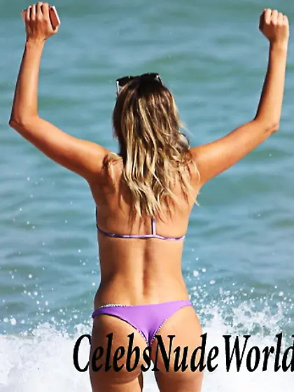 Anastasia Ashley In A Thong Bikini In Miami
