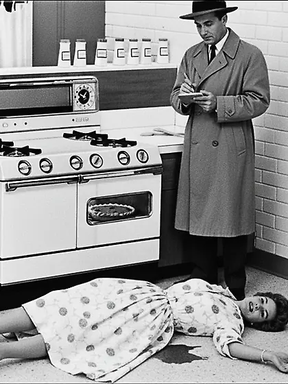 Film Noir Crime Scene