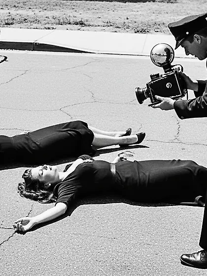 Film Noir Crime Scene