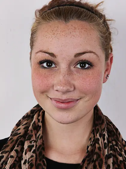 Hot shaped young brunette