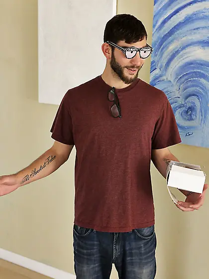 Guy with glasses shoves his instrument into the vagina of his bl