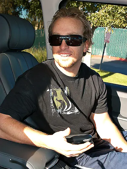 Two stunning blond-haired MILFs fucking a big-dicked dude on a b