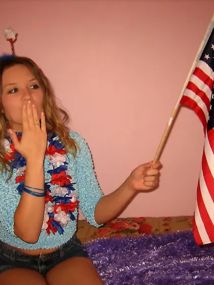 Cute Miss America College Girl