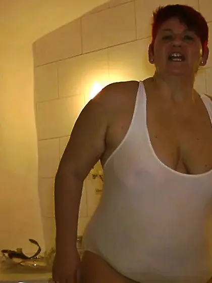 In the white SWIMSUIT in WHIRLPOOL