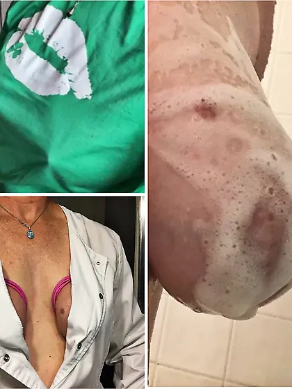 Dressed/undressed collages of my kitty