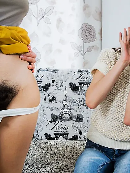 Full Bush Lesbian Fantasy