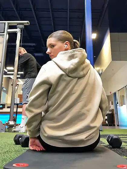 Spandex Blonde Gym Pawg