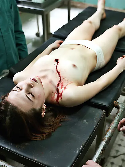 Tatiana in the morgue