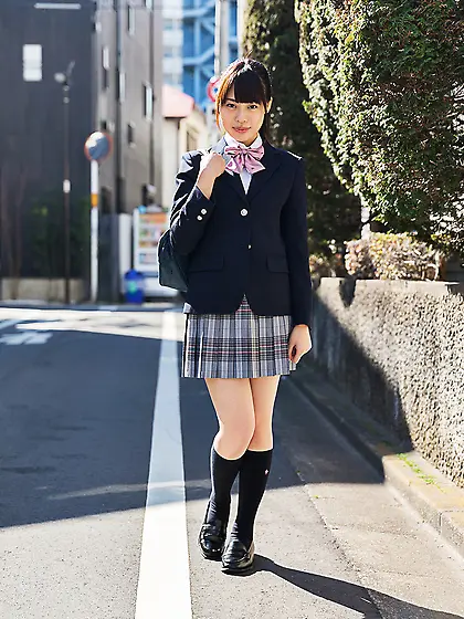 Shy Asian teen plays with her wet coochie through her panties