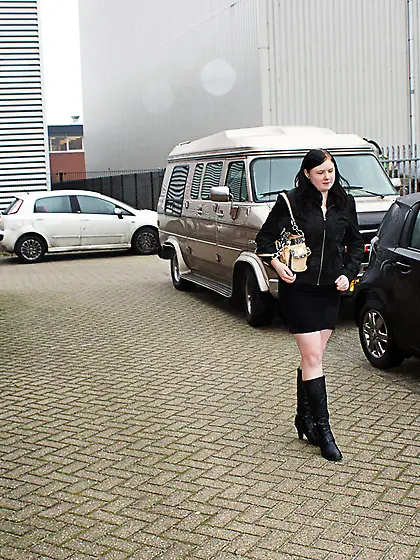 Horny guy glasses fucks