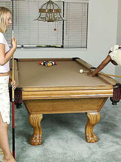 Cali Hunter enjoys interracial lesbian sex with her friend in th