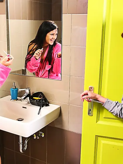 Lovely lesbian ladies share