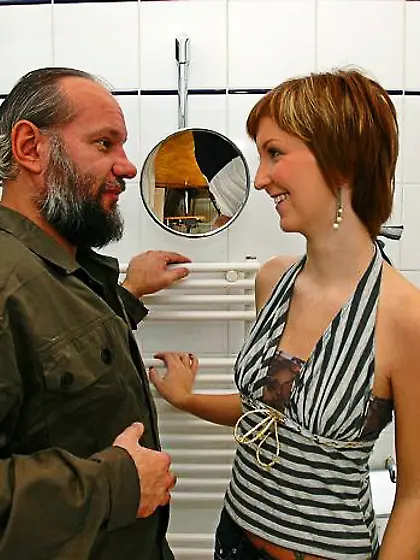 Young horny Elfie is fuckin with corny grandfather