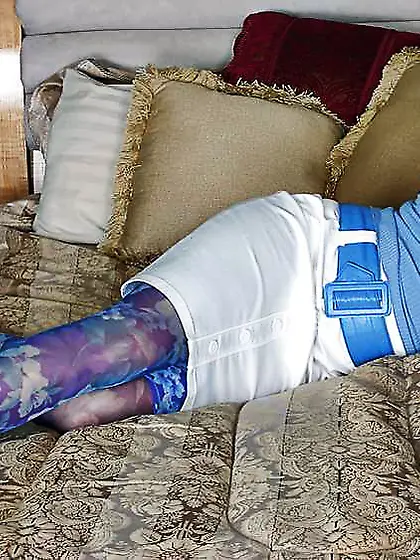 Pantyhose Blue Nylon