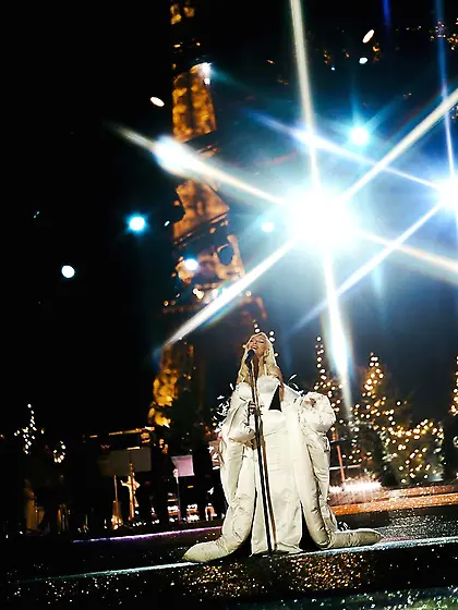 Christina Aguilera in Paris 12/14/2025