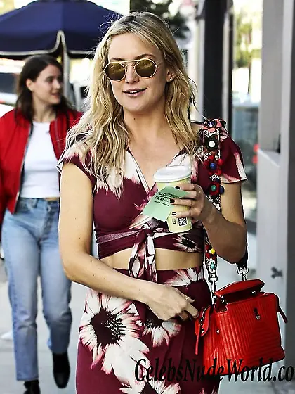 Kate Hudson Out In Hollywood In A See Through Dress