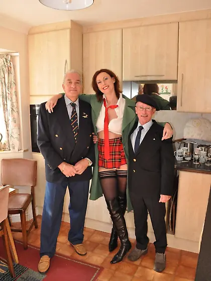 Sexy redhead wearing green