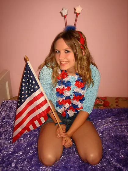 Cute Miss America College Girl