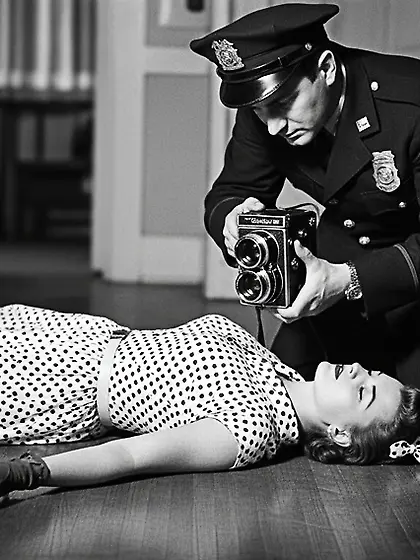 Film Noir Crime Scene