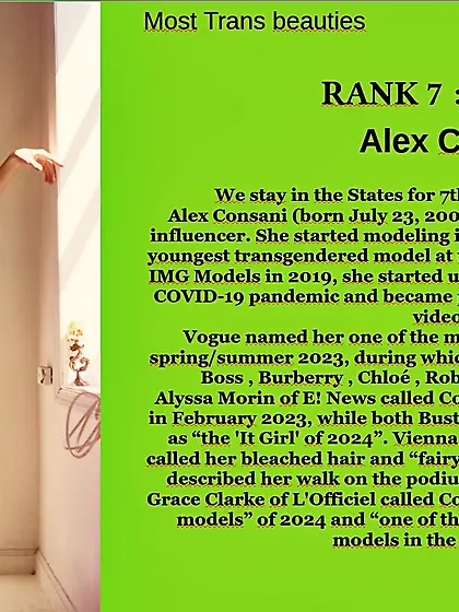 7th Supermodels category : Alex CONSANI
