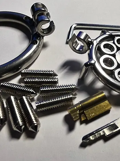 My new inverted chastity and punishment cage