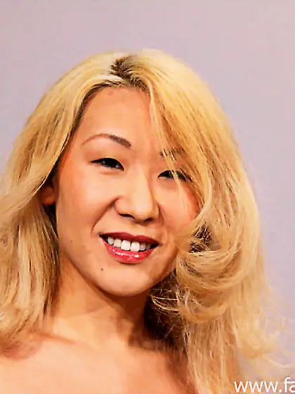 Submissive asian has her face covered in...