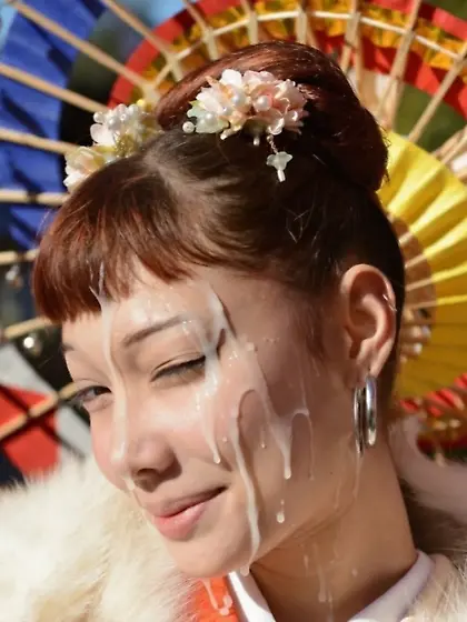 18yo geisha gets a facial