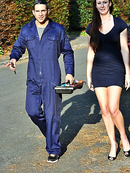 Stunning babe home house