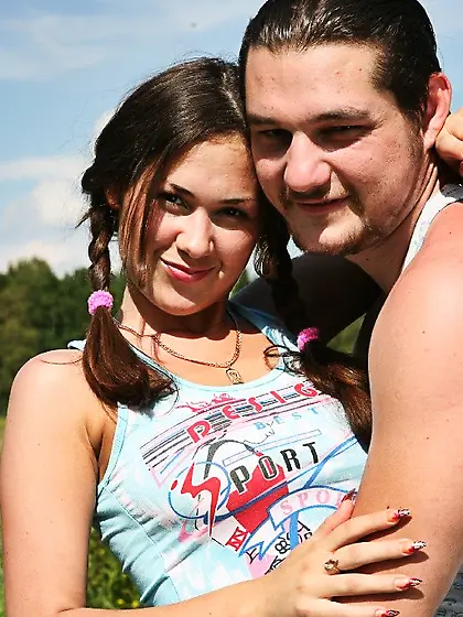 Cute brunette teen Anna