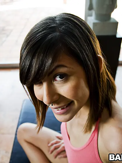 Heather Vahn takes her clothes off on the desk and shows us her