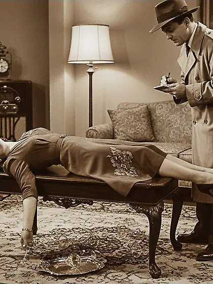 Film Noir Crime Scene