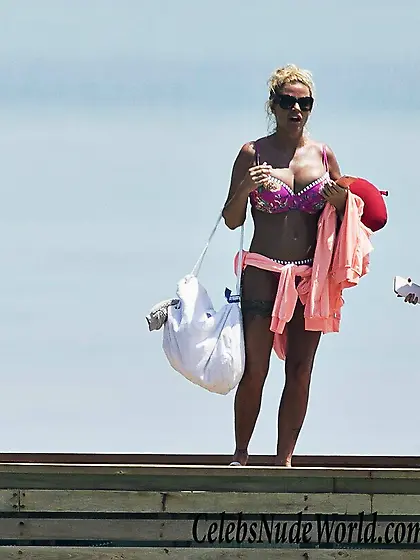 Katie Price's Massive Boobs Enjoy The Sun