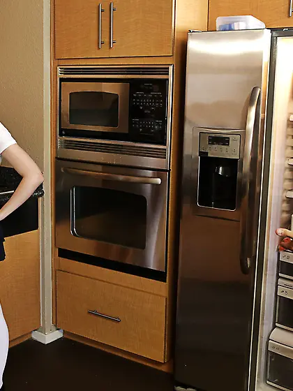 Tall teen gets her ass spanked and her cunt fucked by her dad