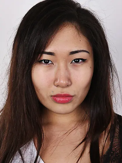 Young cute asian babe