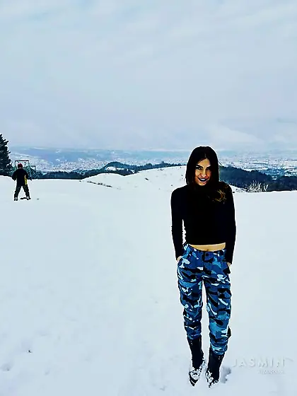 Athletic blue eyes girl