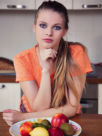 An apple a day can't keep big dicks away from this tight cunt