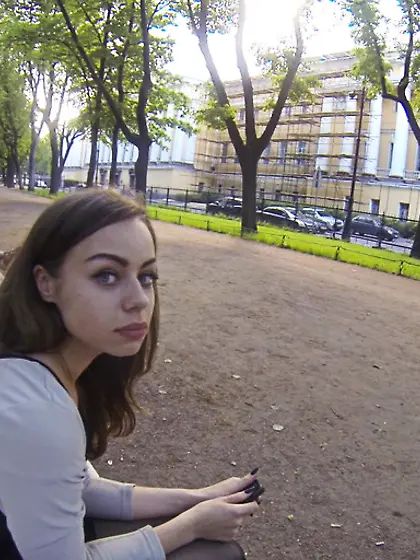 Skinny cutie riding dick