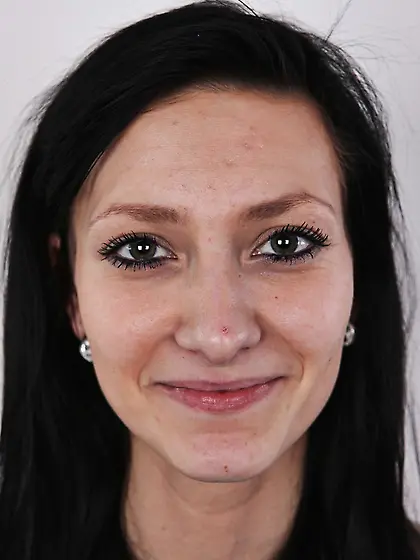 Smiling slim chick soft