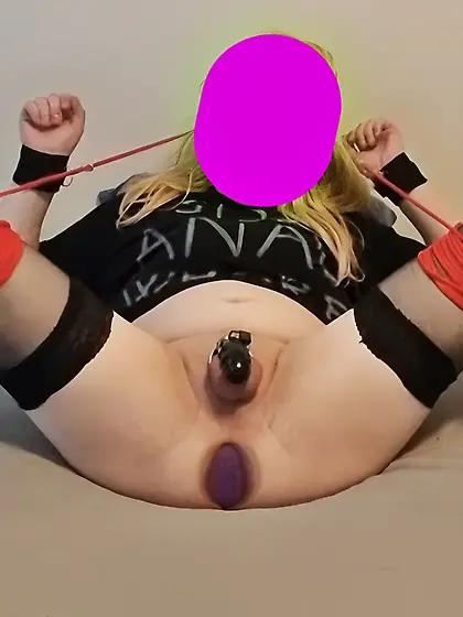 Sissy Anal Whore Tied Up