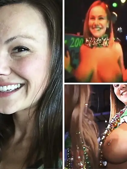 Big titted Mardi Gras legend Roberta aka Bobbi