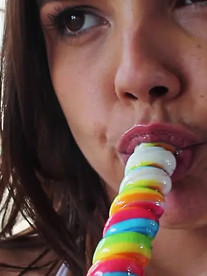 Sucking popsicle wonders friends